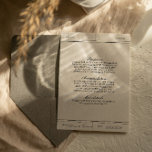 Elegante vintage bruiloft details informatiekaartje<br><div class="desc">Dit tijdloze ontwerp voegt een vleugje charme toe aan uw bruiloft briefpapier. Met klassieke elegantie, het dient als een ideale aanvulling om belangrijke huwelijksinformatie aan uw gasten te verstrekken. Pas deze kaart aan om ervoor te zorgen dat elk detail mooi wordt gepresenteerd, waarmee de toon wordt gezet voor uw onvergetelijke...</div>