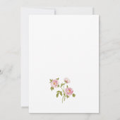 Elegante Vintage Bruiloftsborrel Kaart (Achterkant)
