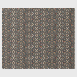 Elegante vintage damast bloemenverpakkings papier
