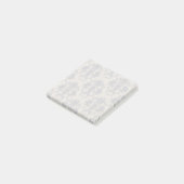 Elegante Vintage Damast Post-Its Post-it® Notes (Schuin)