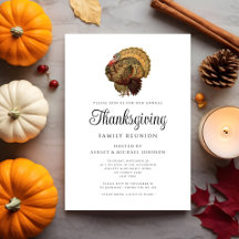 Elegante Vintage Familiebijeenkomst Thanksgiving