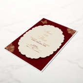 Elegante, vintage folie uitnodiging (Gedraaid)