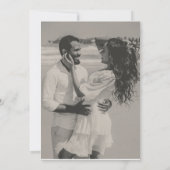 Elegante Vintage "Het Bruiloftsverhaal" Bewaar de  Kaart (Achterkant)