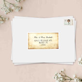 Elegante Vintage Individuele Gast Adresetiketten Sticker