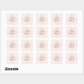 Elegante vintage kant baby shower sticker (Vel)