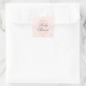 Elegante vintage kant baby shower sticker (Tas)