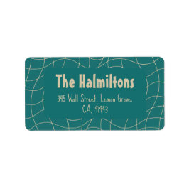 Elegante vintage kerst grillen etiket