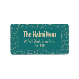 Elegante vintage kerst grillen etiket