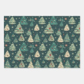 Elegante & Vintage Kerst Inpakpapier Set Vel (Voorkant 2)