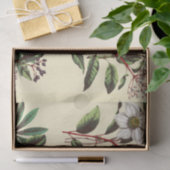 Elegante Vintage Kerst Rozen Beige Tissuepapier (Geschenk)