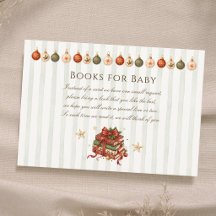 Elegante Vintage Kerstboeken voor Baby Shower