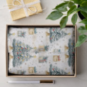 Elegante vintage kerstbomen tissuepapier (Geschenk)