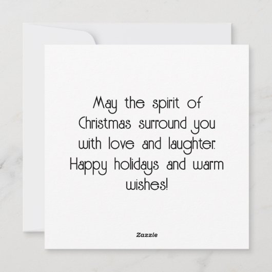 Elegante Vintage Londen Kerst Feestdagenkaart (Achterkant)