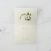 Elegante Vintage Madeliefjes Bedankkaart (Binnen)