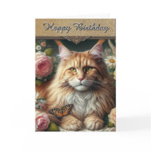 Elegante vintage Maine Coon kat