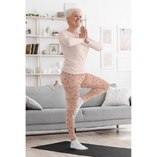 Elegante Vintage Meisje Gym Yoga Leggings