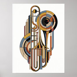 Elegante vintage moderne jazzposter poster