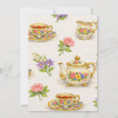 Elegante Vintage Moederdag Brunch Kaart (Achterkant)