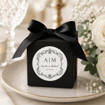 Elegante Vintage Monogram Huwelijk