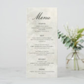 Elegante vintage olieverfschildering bruiloft menu (Staand voorkant)