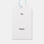 Elegante Vintage Ornamenten Cadeaulabel (Achterkant)