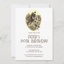 Elegante Vintage Paardrijder & Jachthonden