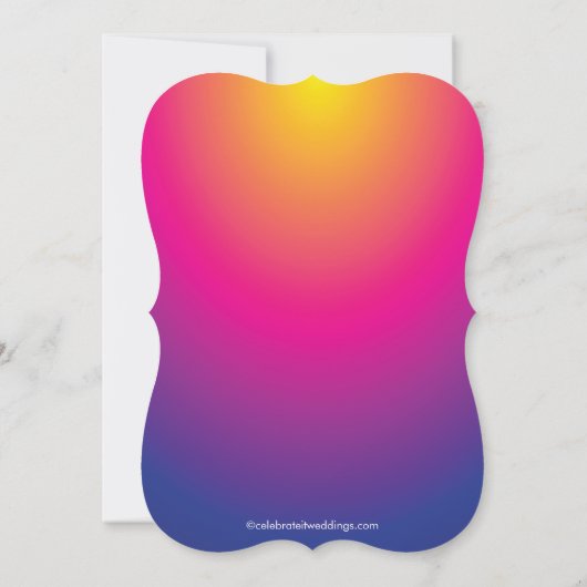 Elegante Vintage Paarse Bloemige Jubileumfeest Kaart (Achterkant)