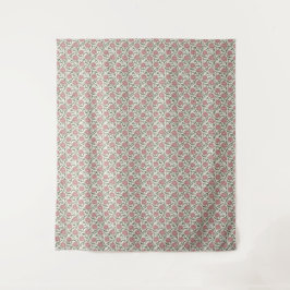 Elegante Vintage Pioen & Mosachtige Wing Waterverf Wandkleed