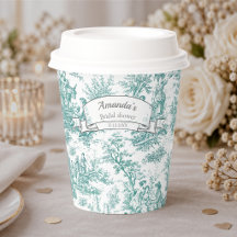 Elegante vintage rode toile de Jouy
