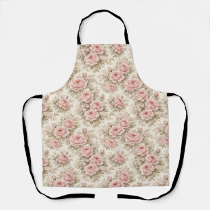 Elegante vintage roos naadloos bloempatroon schort