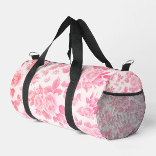 Elegante vintage roze botanische bloem plunjezak