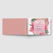 Elegante vintage rozen bruiloft gastenboek (Volledig)
