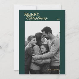 Elegante vintage Schotse ruit Holiday Card Feestdagenkaart