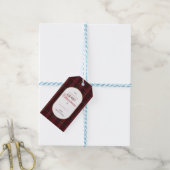 Elegante vintage Schotse ruit kerstcadeautag Cadeaulabel (Met Touw)