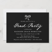 Elegante Vintage Script Foto Afstudeerfeest Kaart (Achterkant)