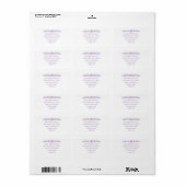 Elegante vintage script retouradres sticker (Full Sheet)