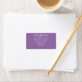 Elegante vintage script retouradres sticker (Insitu)