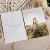 Elegante Vintage Sepia Bruiloft Kaart