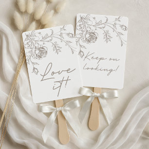 Elegante vintage sepia 'Say Yes To The Dress' bord Handwaaier