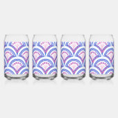 Elegante Vintage Sierkunst Blikvorm Glas (Achterkant)