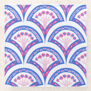 Elegante Vintage Sierkunst Glazen Onderzetter