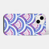 Elegante Vintage Sierkunst iPhone Hoesje (Achterkant horizontaal)