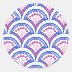 Elegante Vintage Sierkunst Ronde Sticker
