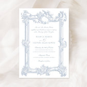 Elegante Vintage Sierlijst Trouw Kaart
