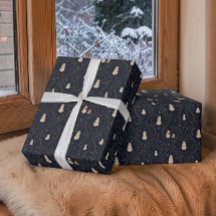 Elegante Vintage Sneeuwman Navy en Crème
