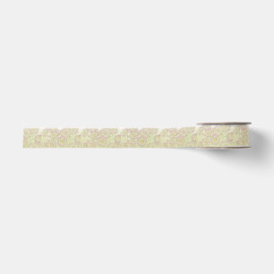 Elegante vintage stijl, beige bloemenlint grosgrain lint