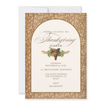 Elegante Vintage Thanksgiving-diner