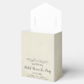 Elegante Vintage Theepartij | Bruidsuitnodiging Bedankdoosjes (Geopend)