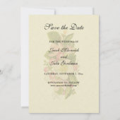 Elegante Vintage Traditionele Katholieke Bruiloft Save The Date (Achterkant)