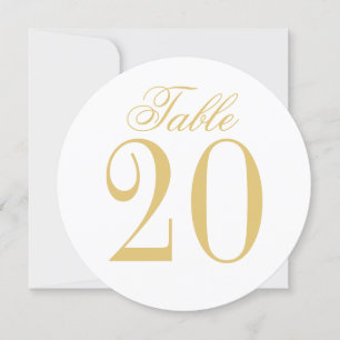 Elegante Vintage Trouwcirkel Tafelnummer Kaart